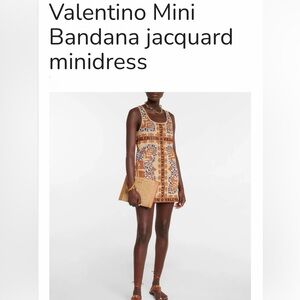 Valentino Bandana Pattern Mini Dress / New Without Tags